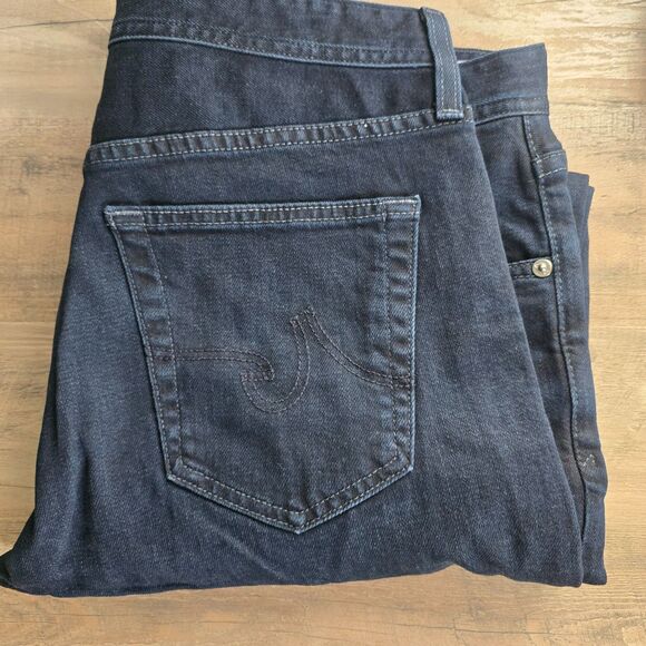 AG Adriano Goldschmied Halsted Straight Leg Men's Dark Wash Jeans 32R Denim - Picture 11 of 12